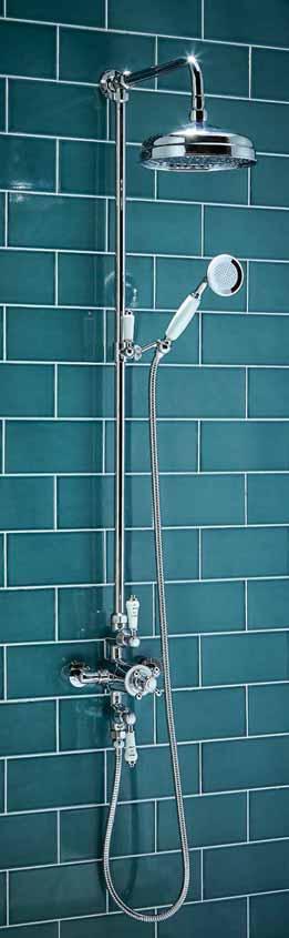 Showering HARROGATE COLLECTION Traditional Rigid Riser Shower SHOWER007 555.39 See page xx Traditional Shower Head 200mm SH006 83.49 See page xx Traditional Wall Arm WALLARM003 70.