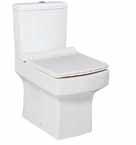 Denza SANITARYWARE Denza WC Pan, Cistern & Wrap Over Seat Denza Back to Wall Toilet & Wrap Over Seat Denza Basin & Pedestal Code DEN001 / DEN002 / DEN007 365w x 810h x 620d Denza WC Pan 187.