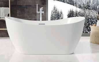 Baths FREESTANDING SCULPTURED STONE & ACRYLIC BATHS NEW Scudo Acrylic Freestanding Baths Page 198 > Smooth flowing curves are created using two Lucite acrylic sheets, that are carefully bonded