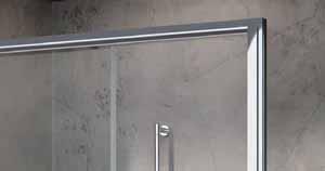 Sliding Door i6+ SHOWER ENCLOSURES NEW > 6mm toughened safety glass > 1900mm tall > Universal design for left