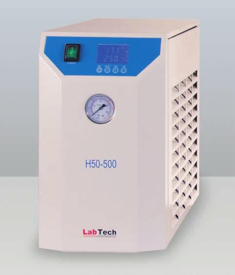 OPTIONS FOR A COMPLETE PACKAGE CHILLERS The LabTech s state-of-the-art water chillers ensure accurate and constant cooling conditions of instruments even in the harsh laboratory conditions.