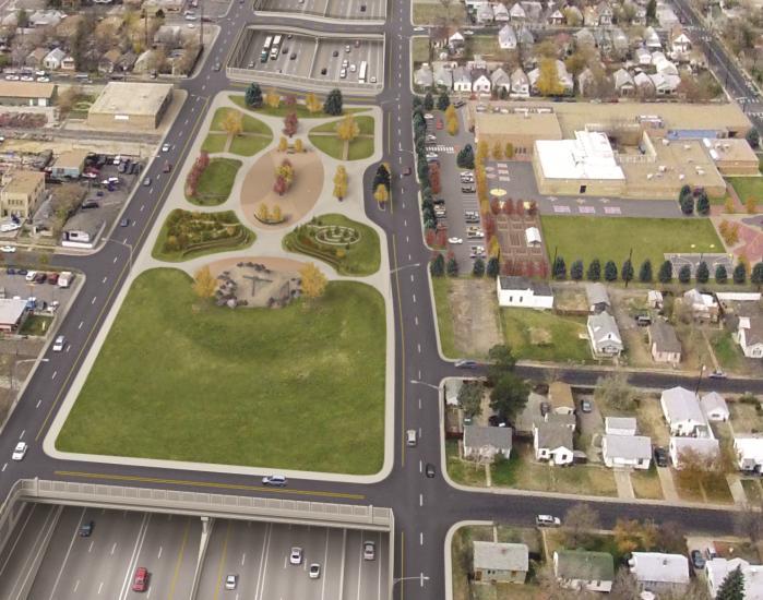 CATALYST FOR CHANGE : That create Places, Connections + Community where none existed before````` (Two Way St.) EXISTING PROPOSAL / Brighton Blvd. York Two Way I -70 / Vasquez Blvd.