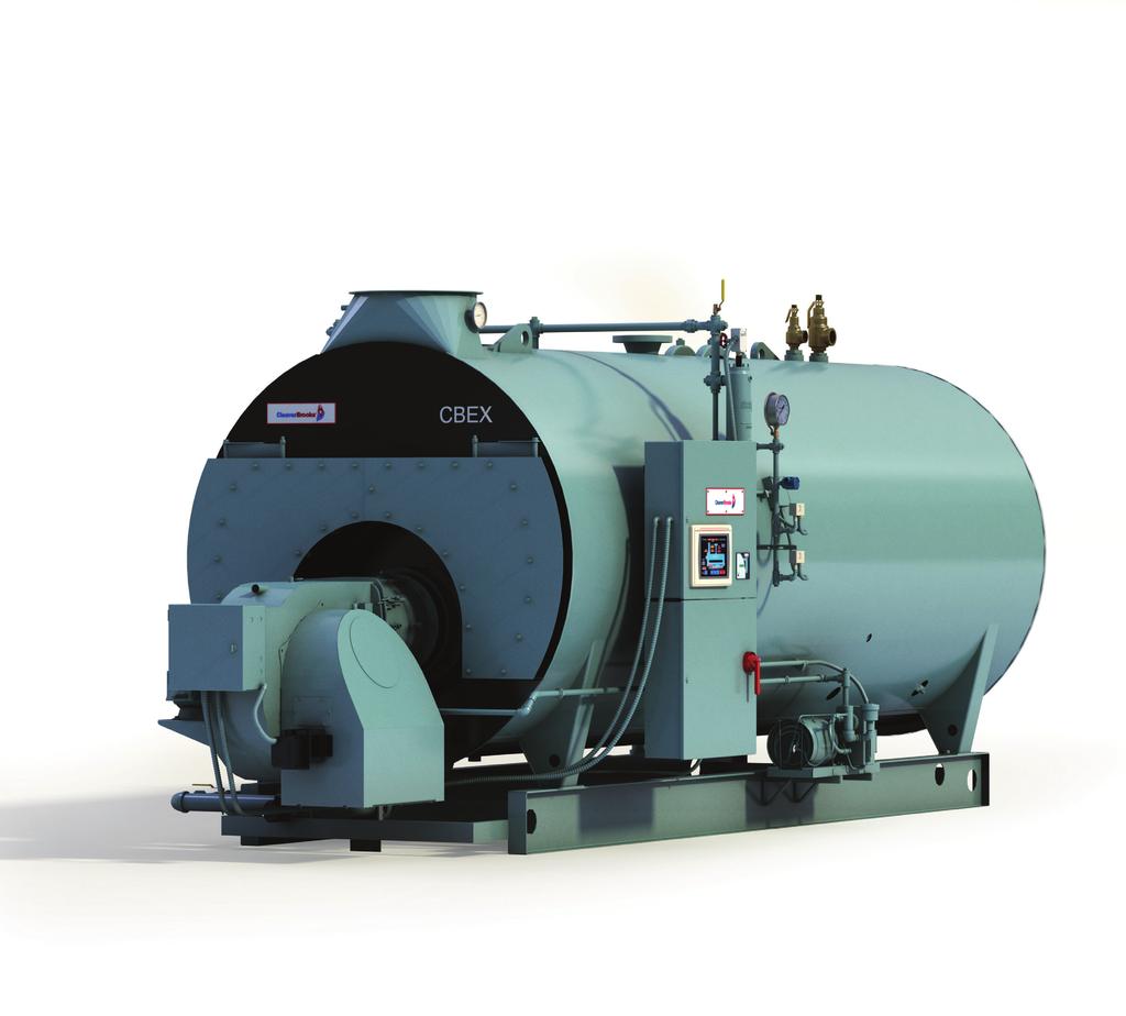 CBEX Premium Waterback Model Get EX advantages with a packaged burner. The CBEX Premium also includes our revolutionary EX technology, along with a completely integrated boiler and burner system.