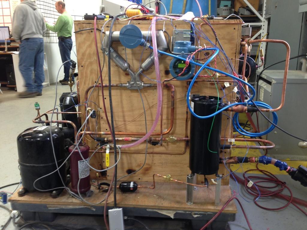 47 Figure 5.2: Mixed refrigerant system test apparatus.