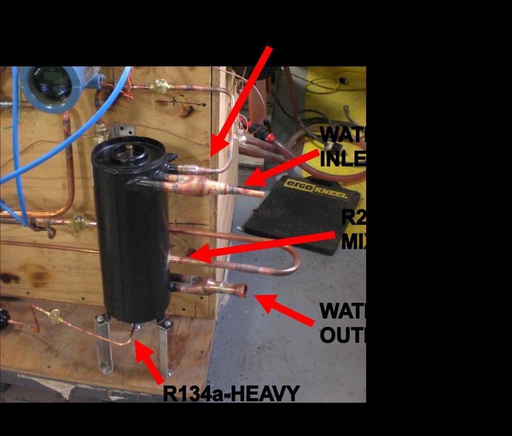 50 Figure 5.5: Condensing separator refrigerant and chiller connections.