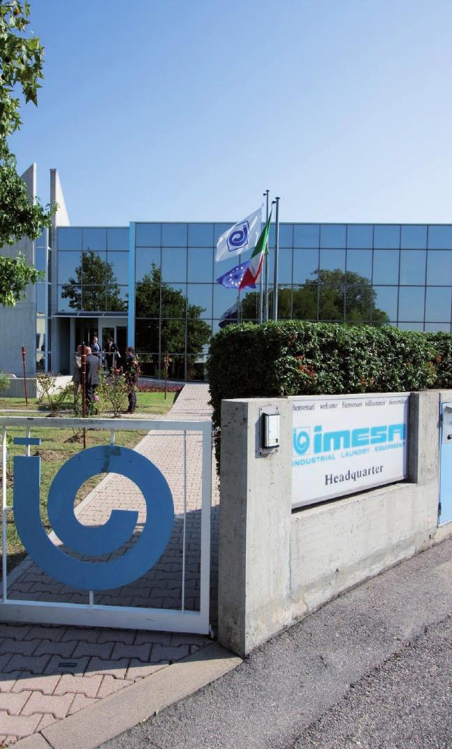 IMESA: A LIFE BY YOUR SIDE IMESA is the leading Italian company in the production of laundry machinery.
