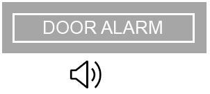 Door Alarm Press the ALARM button to turn the door alarm ON or OFF.