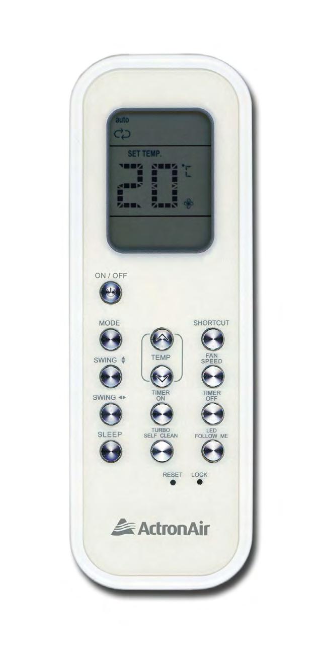 pollutants Dry mode to reduce humidity Follow Me function FOLLOW ME Stylish remote controller In most