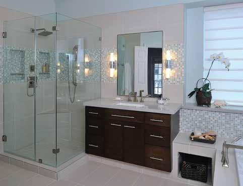 LIGHT YOUR SPACE BATHROOM LIGHTING LIGHT YOUR SPACE BATHROOM LIGHTING More spacious and multifunctional than ever before, the once-utilitarian bathroom has evolved into a private retreat for