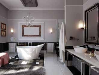 Lighting Techniques for the Bathroom - For small mirrors, decorative wall fixtures placed on each side of the mirror will provide the even, shadow-free facial illumination necessary for daily