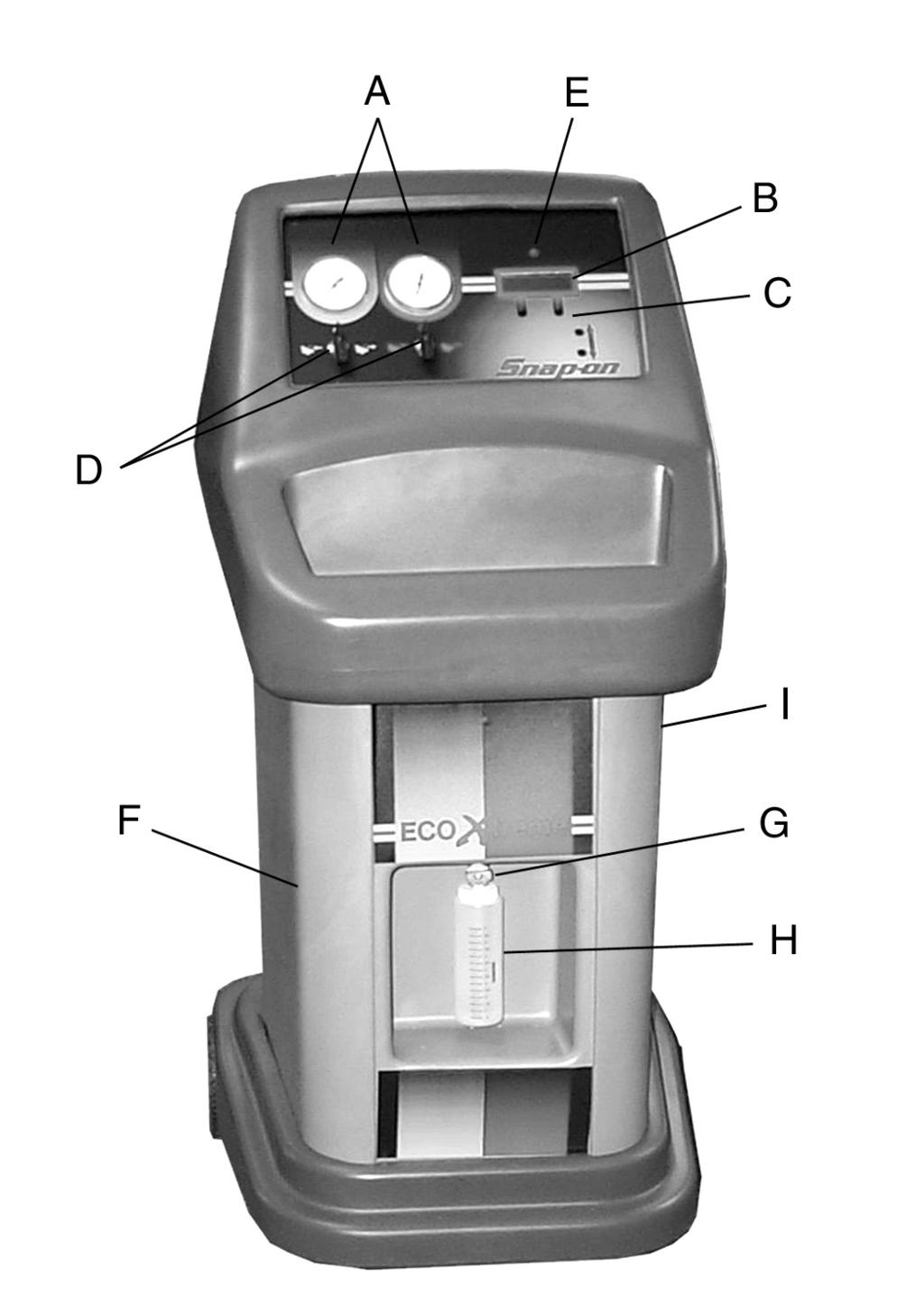 Introduction Functional Description Front View Figure 1-1: Front View DO NOT lift the ECO Xtreme unit by top plastic cover.