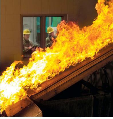 actual fire situations. The most demanding fire tests.