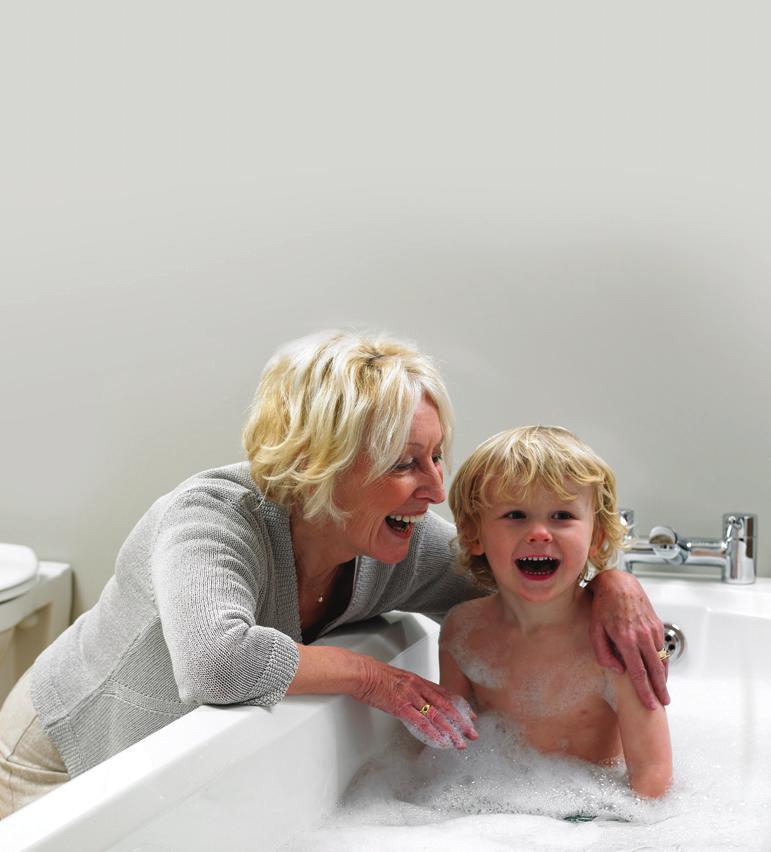 My id Ben loves nothing more than a splashing bath time with his Grandma. In a bathroom cleverly designed using products from Bristan s id range, Grandma has no problem joining in the fun.