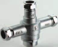 1287. Both valves are factory set to 46 degrees to comply with the maximum temperature of 48 degrees specified in the Scottish Building Regulations.