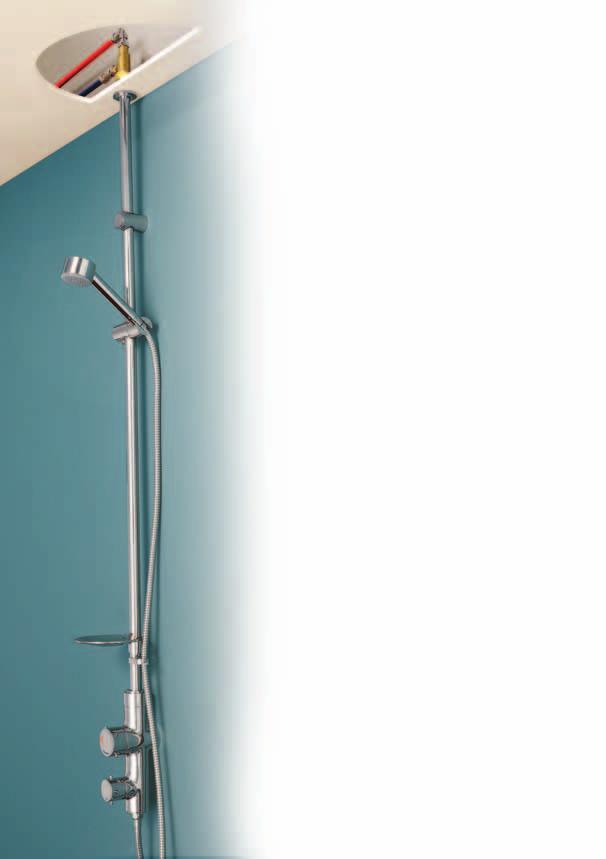 Top Flow Top Flow offers a range of thermostatic ceiling fed shower solutions.