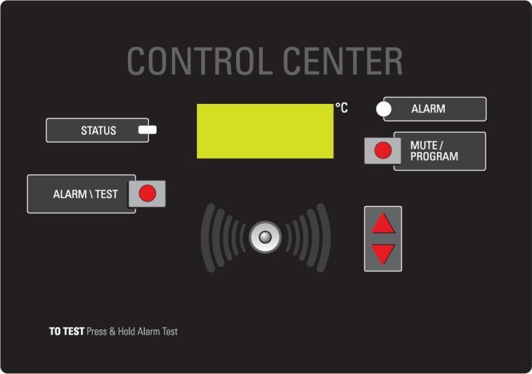 CONTROL CENTER - TEMPERATURE MONITOR SYSTEM ( -DA MODEL) The temperature control center (monitor) system on the front of the unit provides the following functions- - to provide an indication of the