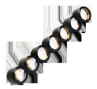 The mounting clamp slides easily over the UV LED head and is secured