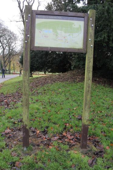 We will remove old out of date signs and put in new maps, finger posts directing you around the Park,