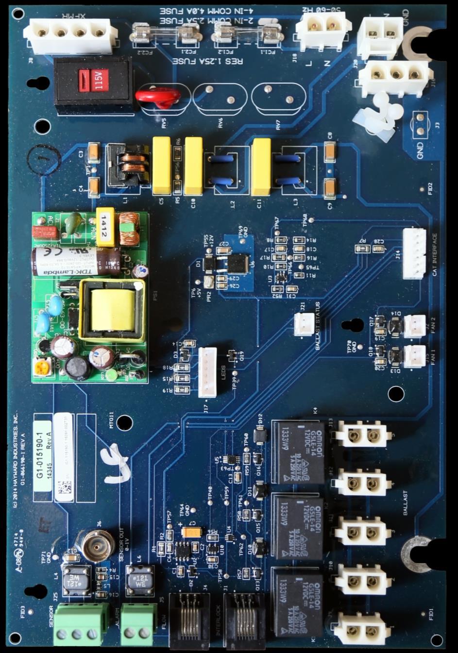 HydroRite: PCB Overview A B C D A Transformer Input (120VAC) E F G H B C D E F G H I 2X (1.