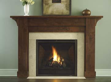 Mantel Options The 6000 Series has a complete look right for