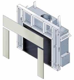 Steel Stud Framing Kit All Town and Country fireplace models come complete with a framing kit. Steel studs and noncombustible boards have been pre-cut for each model.
