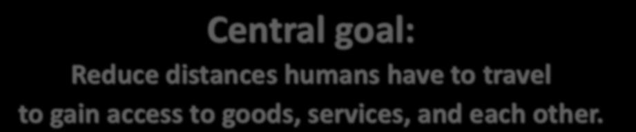 Central goal: Reduce