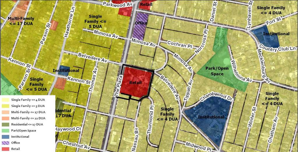 36 acres to MUDD-O (mixed use development, optional) to allow the adaptive reuse of an existing building located in the Villa Heights neighborhood to allow all uses permitted in the MUDD (mixed use