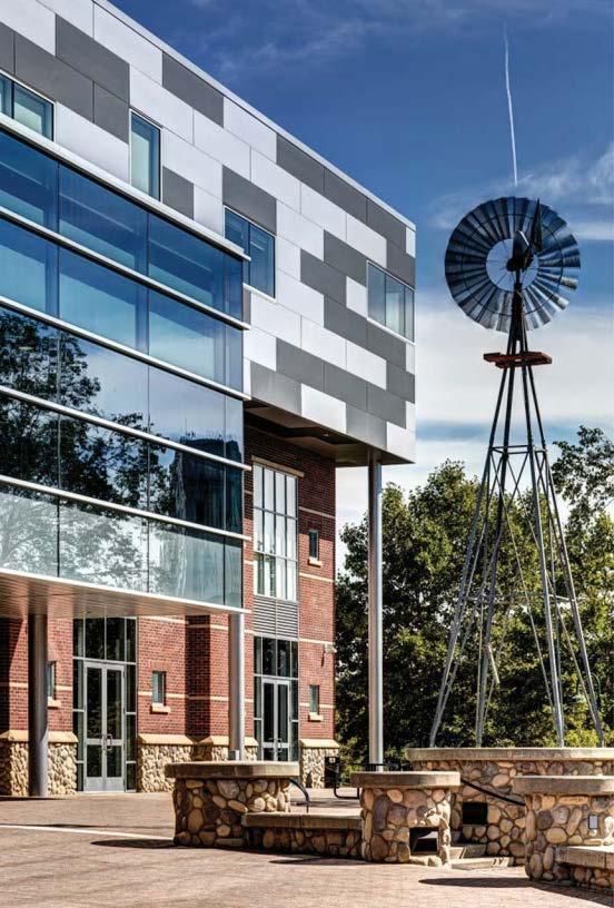 Exterior Features Physical Environment (64,000 SF) The design team was charged with transforming the existing agrarian aesthetic of a three-story museum into a cutting-edge learning facility.
