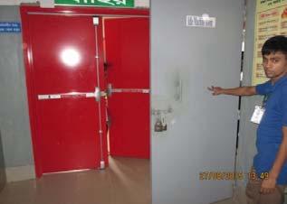 Within 1 month 9 Egress Doors of idle machine room installed such a way which is