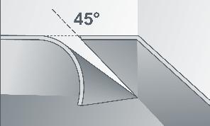 Fitting of welds in internal corners can be performed in two ways: either by precision cutting and