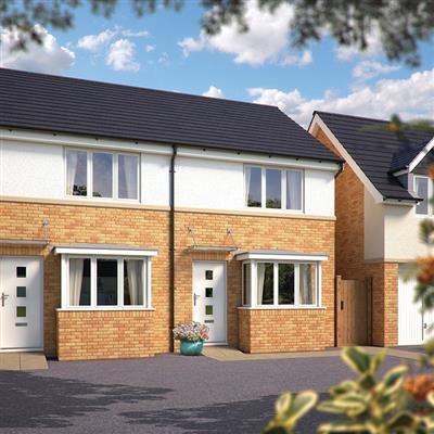 The Sherston 2 bedroom terrace home Open plan kitchen, dining area and sitting room with bay window French doors to rear garden Stylish white bathroom suite with ceramic tiled flooring Downstairs