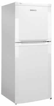 with useful 50/50 split between fridge and freezer 8.4 cu.ft Fridge 4.8/.6 cu ft H 15.5cm W 54.5cm D 60cm CS55APW Smallest static combi fridge freezer in the range 7.4 cu.ft Fridge 5.1/ 2.