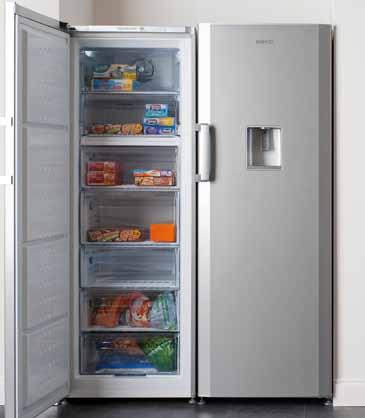 with 7 spacious compartments including Fast Freeze 8.5 cu.ft H 17cm W 60.5cm D 60cm TFF67APW The largest capacity tall freezer with 6 spacious compartments including Fast Freeze 7.4 cu.