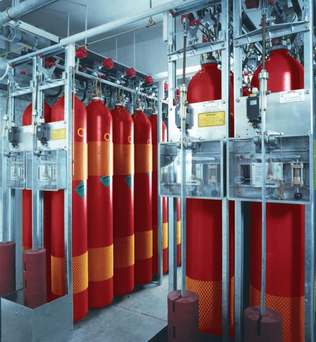 In addition, the fire detection technology controls and monitors in many cases all fire protection systems in the object and electrically triggers the extinguishing systems.