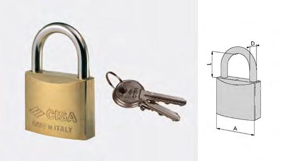 Security locks block arc Security padlock brass cylinder block. Arco in hardened steel and chrome.