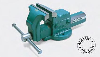 4700007665 804 Steel vise Parallel vice entirely forged steel C43. Double adjustable prismatic guide. Serrated jaws induction hardened and ground.