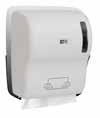 FRESH LINE - ABS WHITE PLASTIC ARTICLES Toilet paper dispenser FRESH LINE white plastic (ABS) for maxi toilet paper roll For roll ø 220 mm, 300 mt long ø fitting mandrel: 45 mm - 55 mm - 76 mm (76 mm