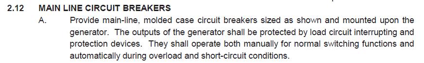 Generator Circuit Breaker