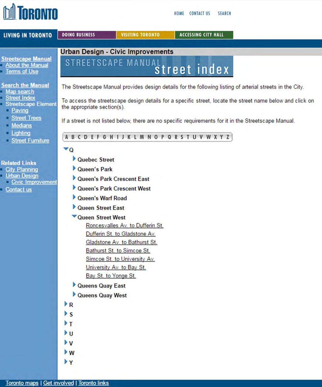 Use the alpha toolbar to look up the street name, then click on the