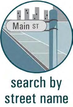 Additional search options 2 3 Search by Street Name provides an