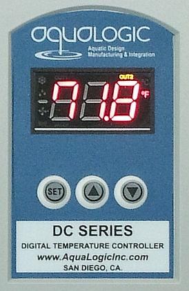 HX-DXHP HEAT PUMP TEMPERTURE CONTROLLER PROGRAMMING This DXHP heat exchanger is supplied with a digital dual stage temperature controller that has cooling and heating modes.