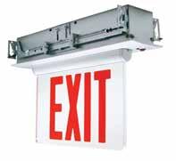 5W EXIT/EMERGENCY LIGHT COMBINATION UL 94V-0 flame rating Select from Battery Back-Up or Remote