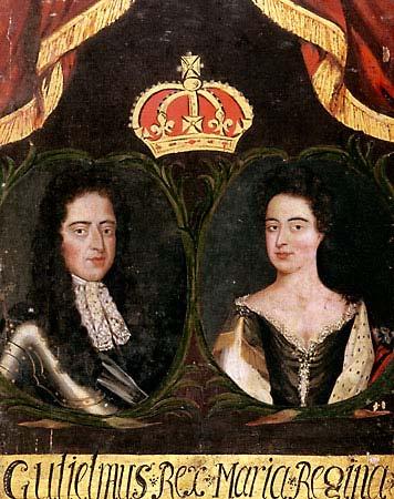 Key Kensington Characters William III and Mary II (r.