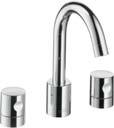 lever basin mixer for small basins with Zero handle # 38005000 Single lever basin mixer for small basins with U-handle # 38015000 Bidet 3-hole basin mixer # 38033000 3-hole basin mixer for concealed