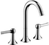 3-hole basin mixer with lever handles (not shown) # 37135000 3-hole basin mixer with lever handles and high swivel spout # 37136000 3-hole basin mixer with cross head handles and high swivel spout