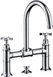 Axor Montreux Basin Twin-handle basin mixer # 16502, -000, -820, -830 Twin-handle basin mixer without waste # 16506, -000,