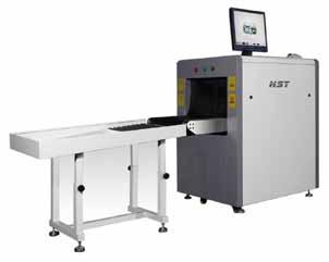 X-ray Baggage Scanner Model Number: HST-T5030A The HST-T5030A easily accommodates the inspection of hand baggage and parcels. General Specification Tunnel Size: 500(W)*300(H)mm Conveyor Speed: 0.