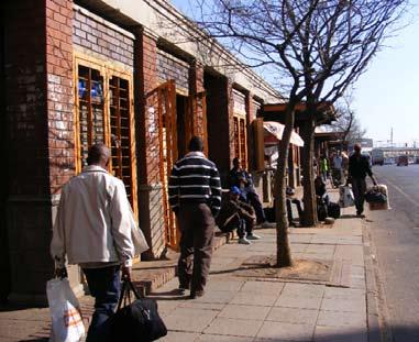 4.3 DAIRY MALL TAXI RANK 45 4.3.1 shared public space: The Dairy Mall Taxi Rank located west of Pretoria Station consists of old industrial stores and factories (previously an ice-cream factory) and a few later additions.