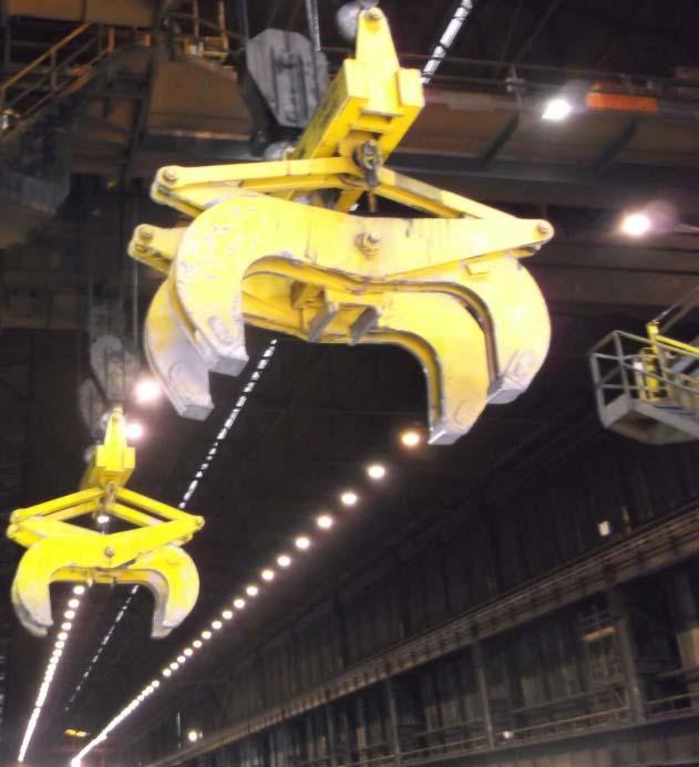 There are 8 cranes in the slab casting mill, so a way of controlling which cranes may be operated is needed.