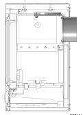 INSTALLATION INSTRUCTIONS 6. INSTALLING THE APPLIANCE 6.7 Reverse the flue spigot and blanking plate as detailed. 6.1 Select and fit the required flue option. 6.2 Top flue (Tools required 10mm A/F Spanner/Socket Wrench) 6.